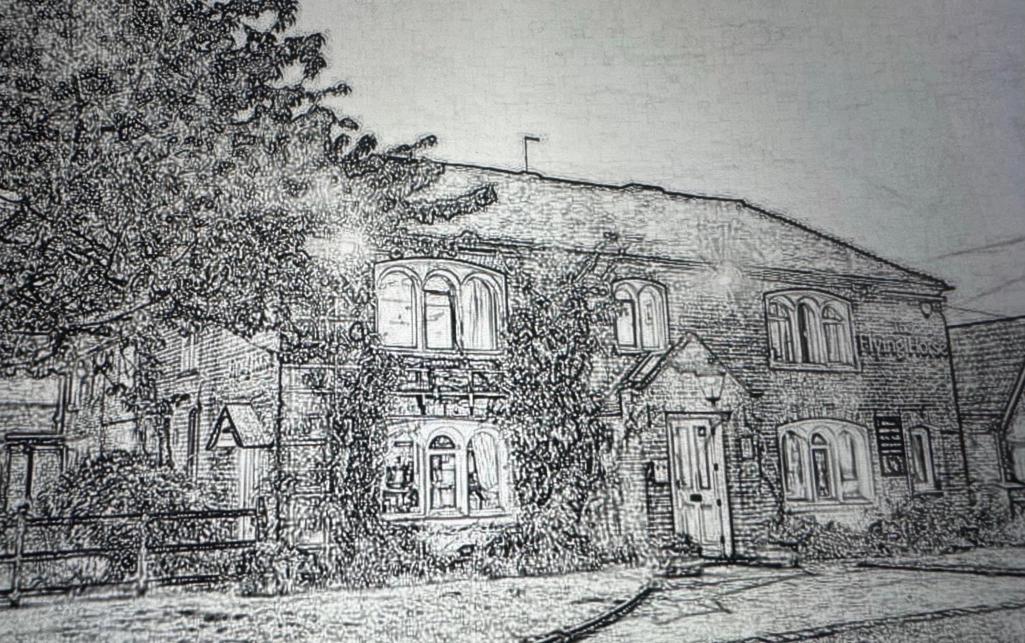 The Flying Horse Inn Boughton Aulph Kültér fotó